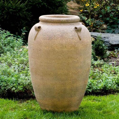 4 Handle Jar Planter (material: Pottery) contemporary, terracotta, terra cotta, garden, planter
