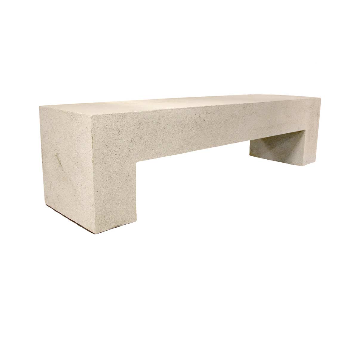 Aspen Bench 72" (fiberglass Resin And Aggregate In Aged Stone Finish)