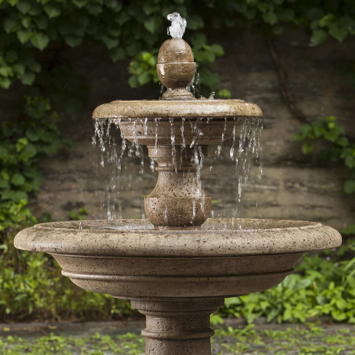 Caterina Fountain Detail Material: Cast Stone Finish: Brownstone