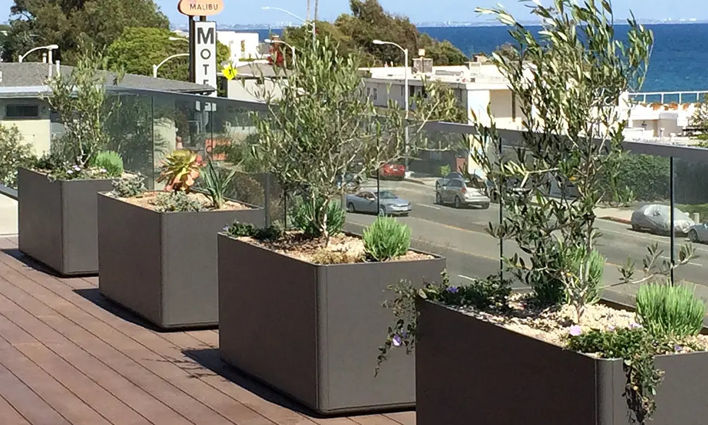 Cement Planters Material Mailbu cement planters