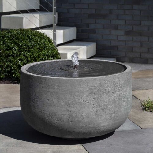 Echo Park Fountain (cast Stone In Alpine Stone Finish)
