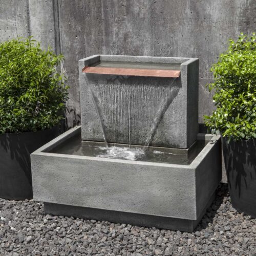 Falling Water Ii Fountain (ft 295) Material: Cast Stone Finish: Alpine Stone