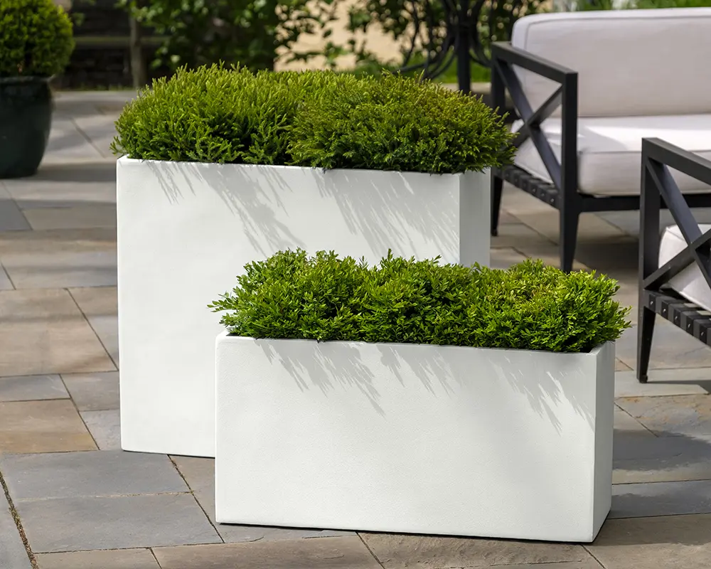 Fiberglass Planter Material3 fiberglass planters