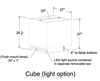 Planter Cube With Led Light planters with led lighting
