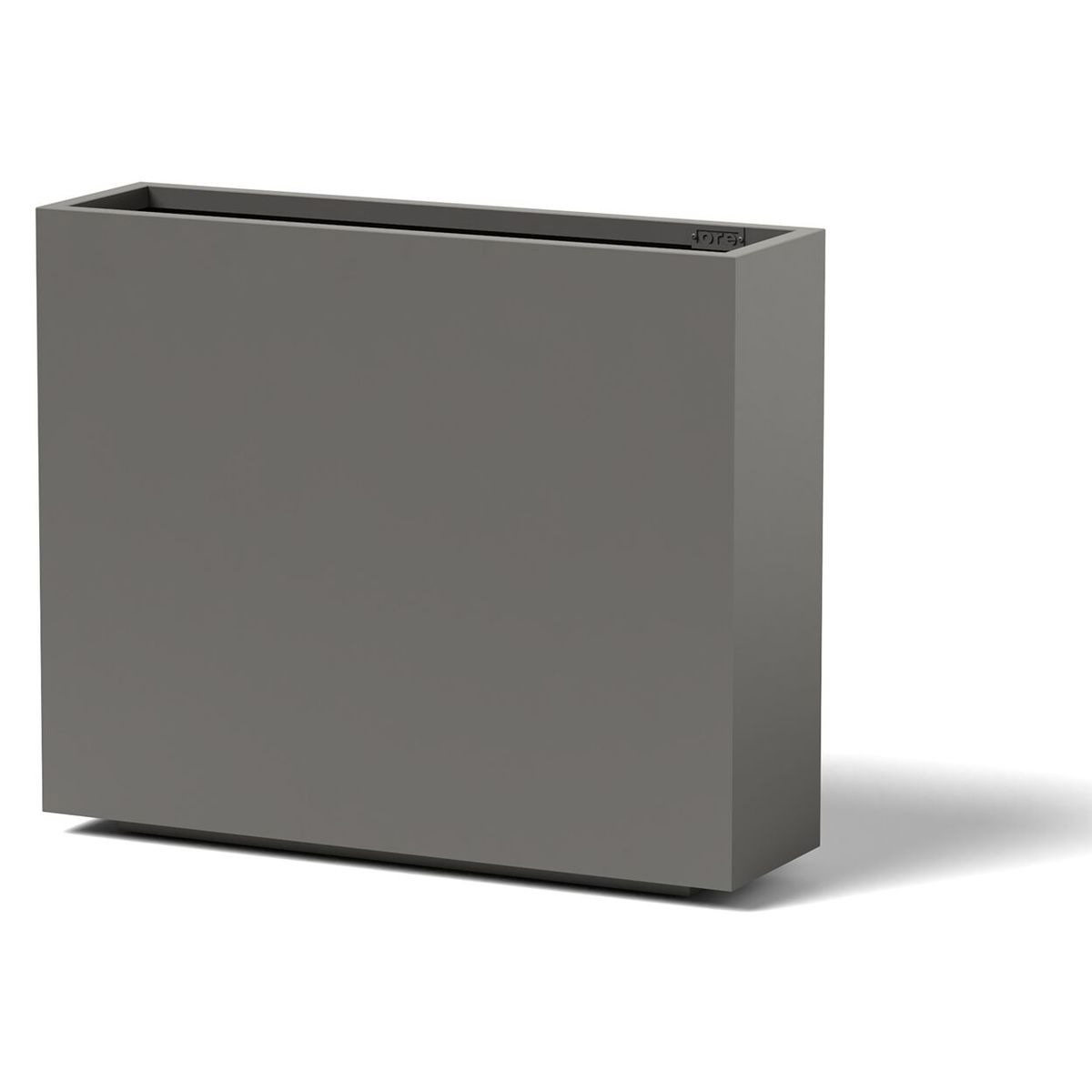 Slab Planter Material: Aluminum Finish: Metallic Silver slab planter metal planter garden planters