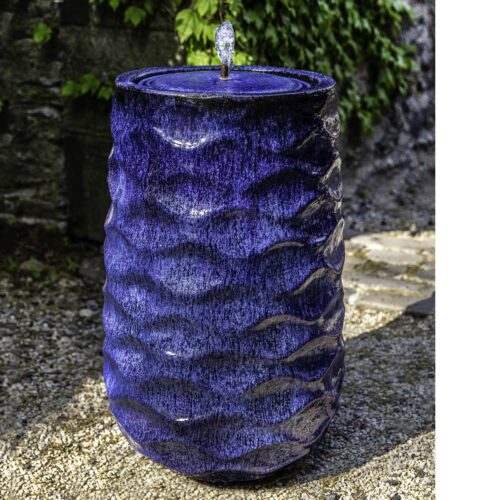 Tall Rumba Fountain Material: Terracotta Finish: Riviera Blue Glaze