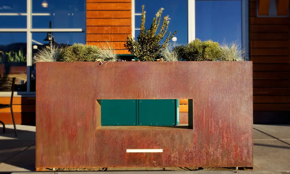 Wholefoods Corten Planter corten planters