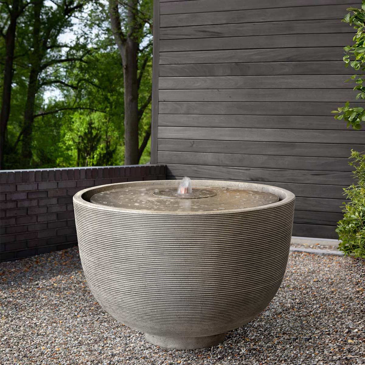 Alta Girona Fountain 40 5"dia X 28"h Material: Cast Stone Finish: Alpine Stone Ft 395