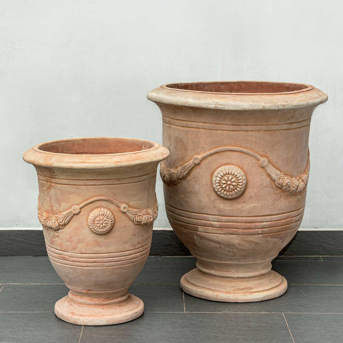 Anduze Urns: Terracotta In Natural Finish contemporary, terracotta, terra cotta, garden, planter