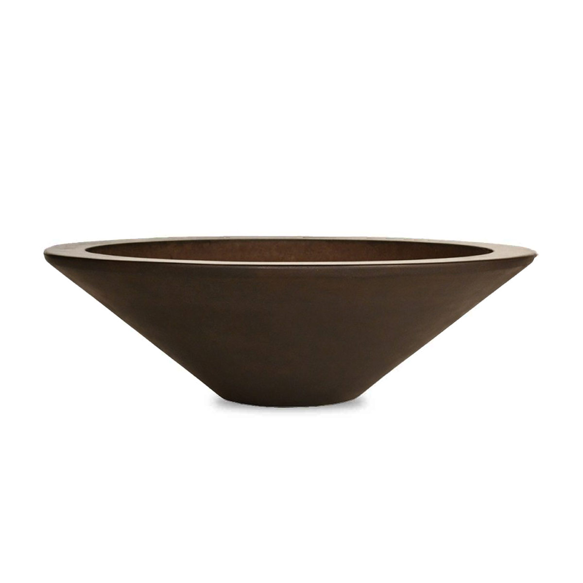 Geo Round Low Bowl Planter (Glass-fiber reinforced concrete in Bronze Metallic finish) Geo Round Low Bowl Planter (glass Fiber Reinforced Concrete In Bronze Metallic Finish)