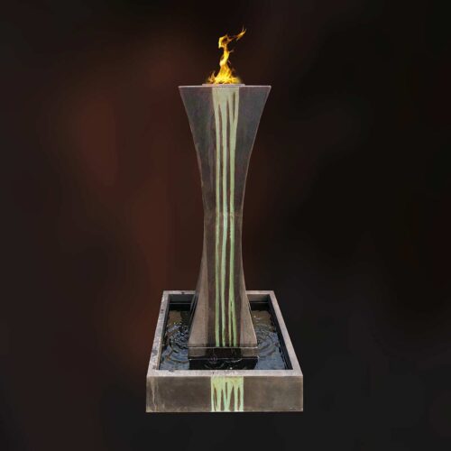 I Fountain With Fire Material: Gfrc Finish: Popoli i fountain with fire