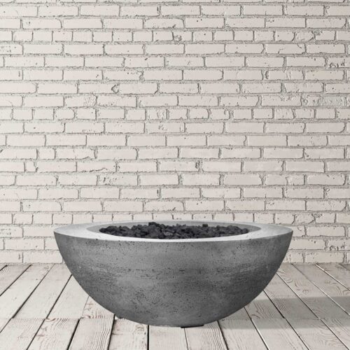 Moderno 6 Fire Bowl (glass Fiber Reinforced Cement In Pewter)