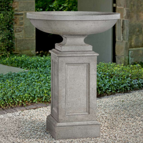 PPD-966 Sutton Urn & Estate Pedestal (Cast Stone in Greystone)