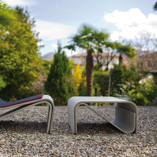 Sponeck Table Footrest (fiber Cement In Gray Finish)