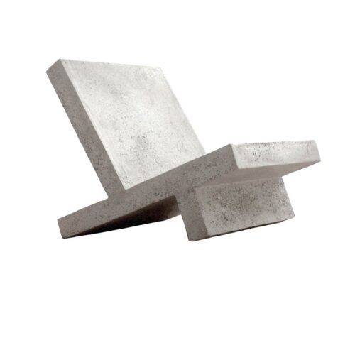 Wavebreaker Lounge Chair (fiberglass Resin And Aggregate In Aged Stone)