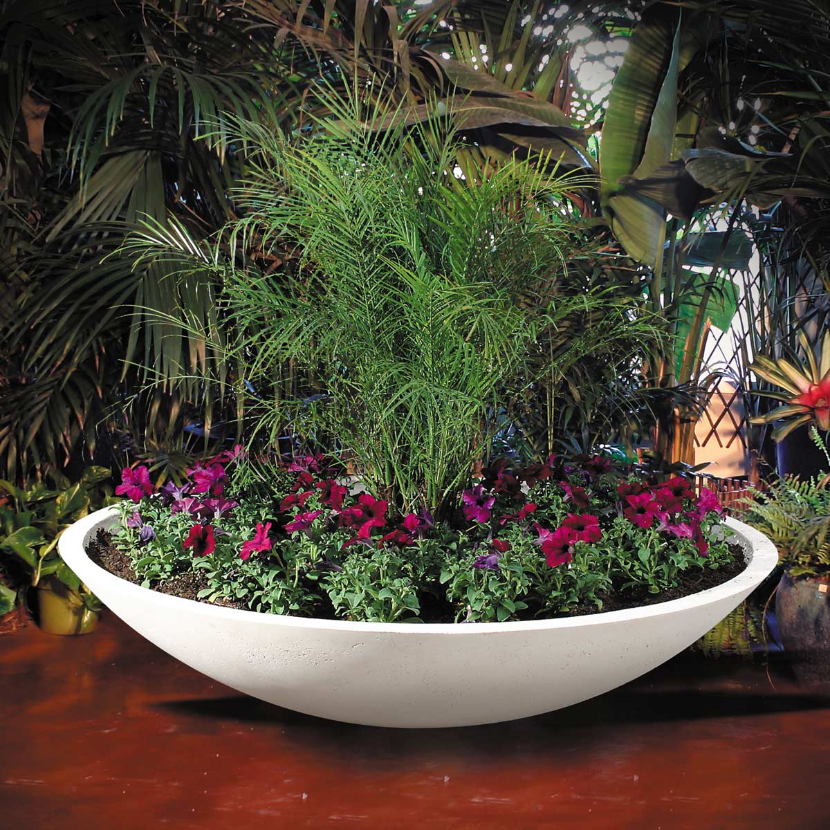Wok Planter (gfrc In Sea Salt Finish)